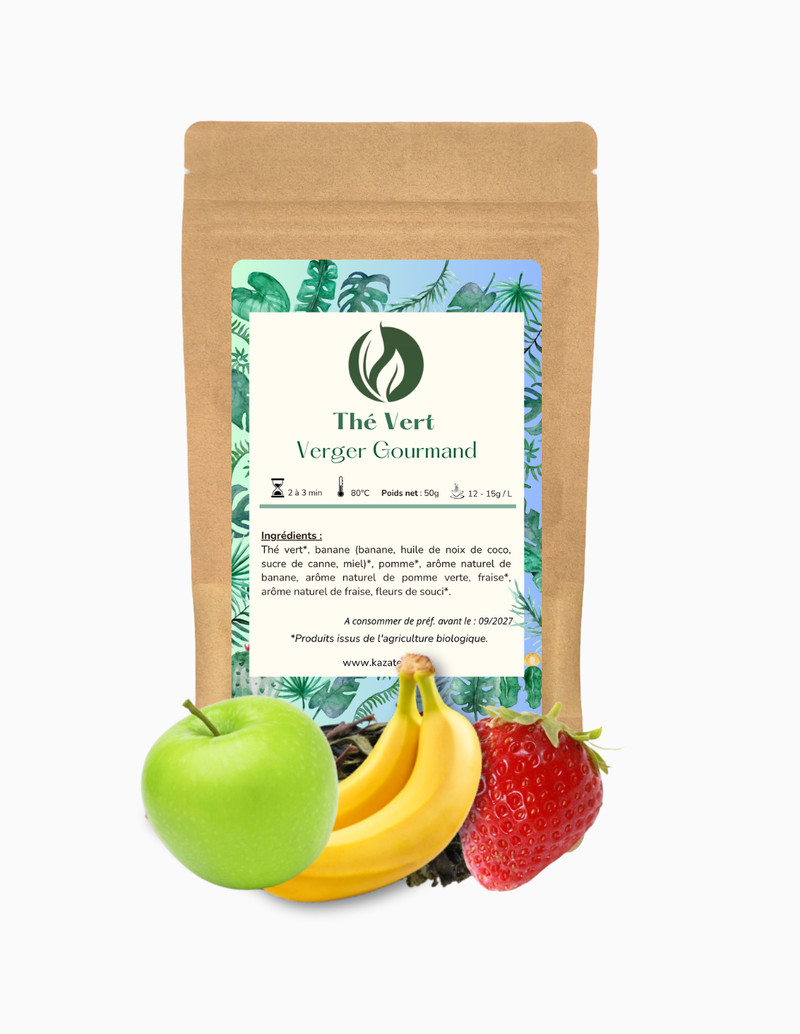Green tea - Banana, Apple, Strawberry Organic