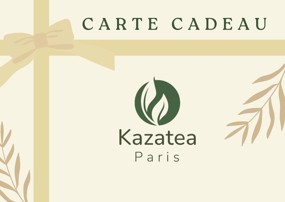 Carte cadeau Kazatea : Offrez une expérience unique de dégustation de Thés et Tisanes