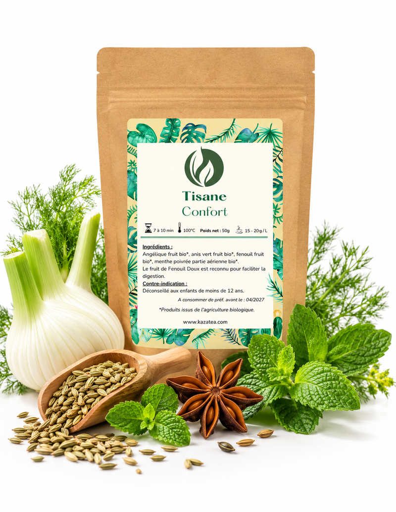 Tisane Confort - Fenouil - Anis - Menthe
