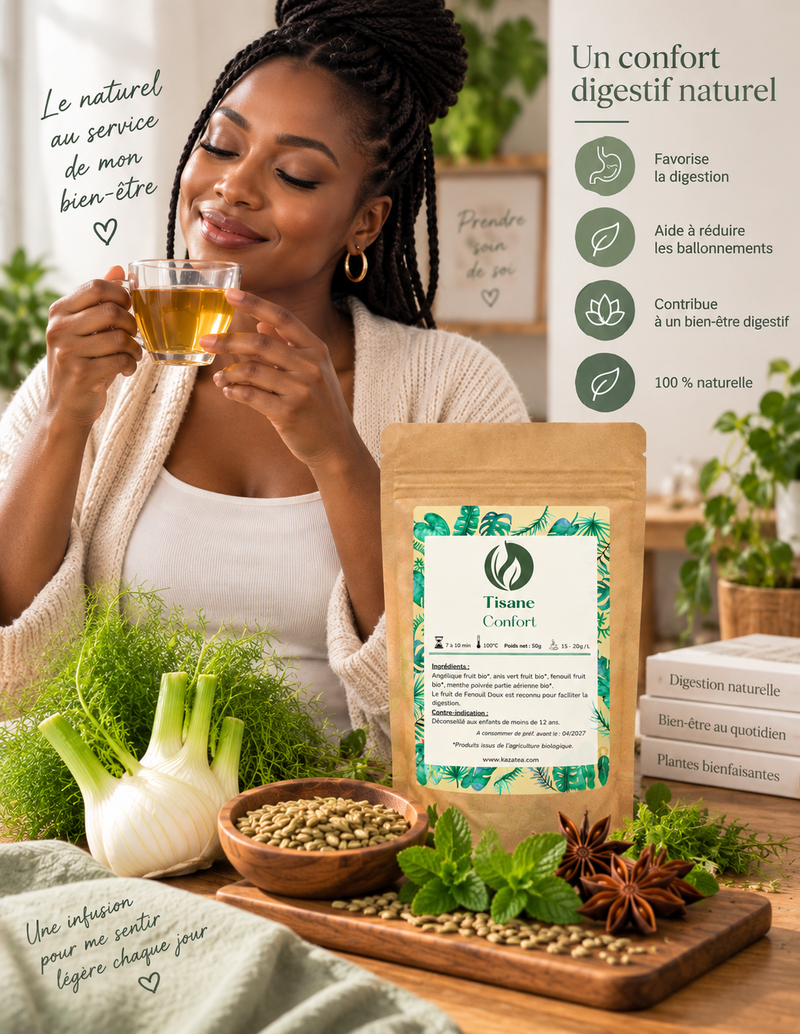 Tisane Confort - Fenouil - Anis - Menthe