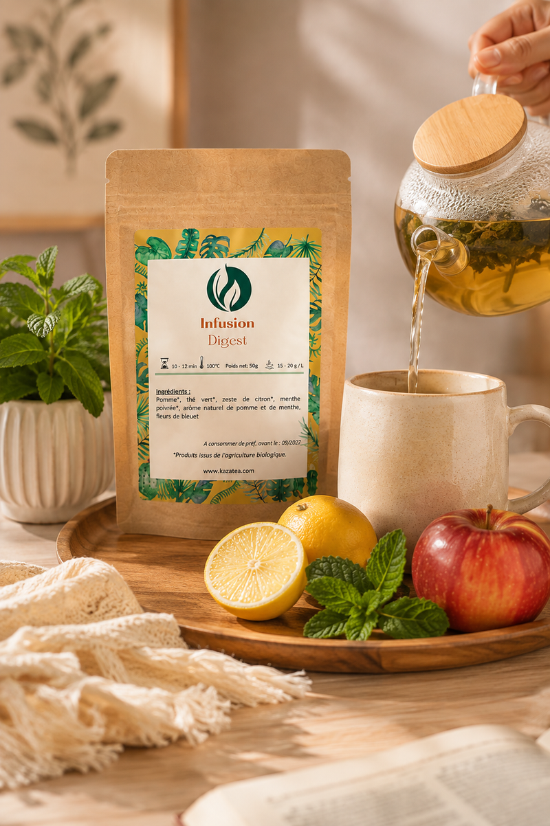 Infusion Digest - Thé vert-Pomme-Menthe poivrée