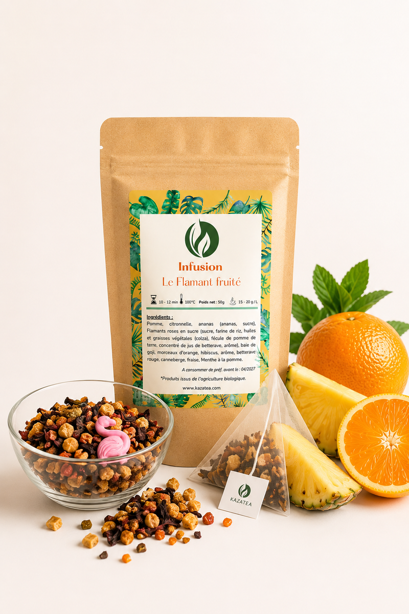 Infusion - Le Flamant Fruité - Ananas-Oranges