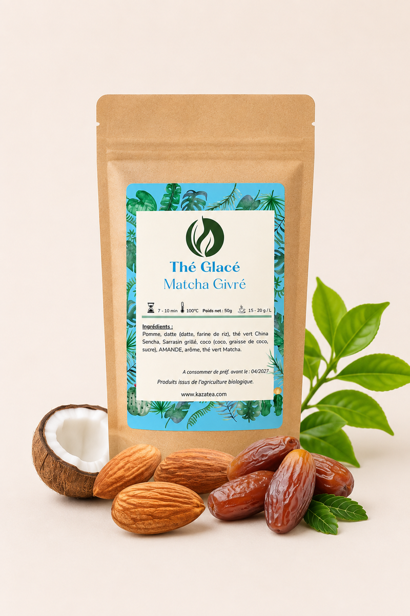 Thé Vert Glacé Matcha Givré -Coco-Amandes