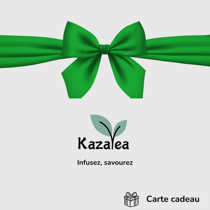 Carte cadeau Kazatea : Offrez une expérience unique de dégustation de Thés et Tisanes