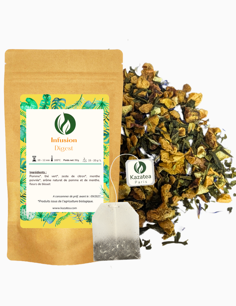 Infusion Digest - Thé vert-Pomme-Menthe poivrée