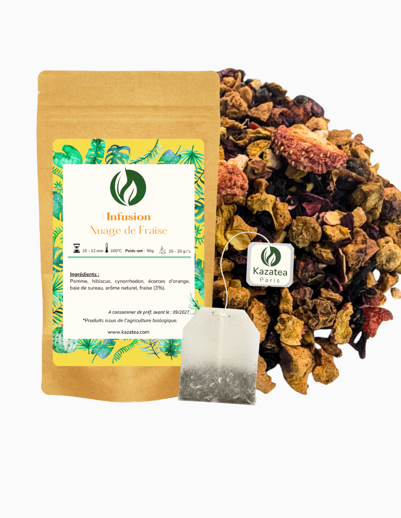 Infusion Nuage de Fraise - Fraises-Hibiscus
