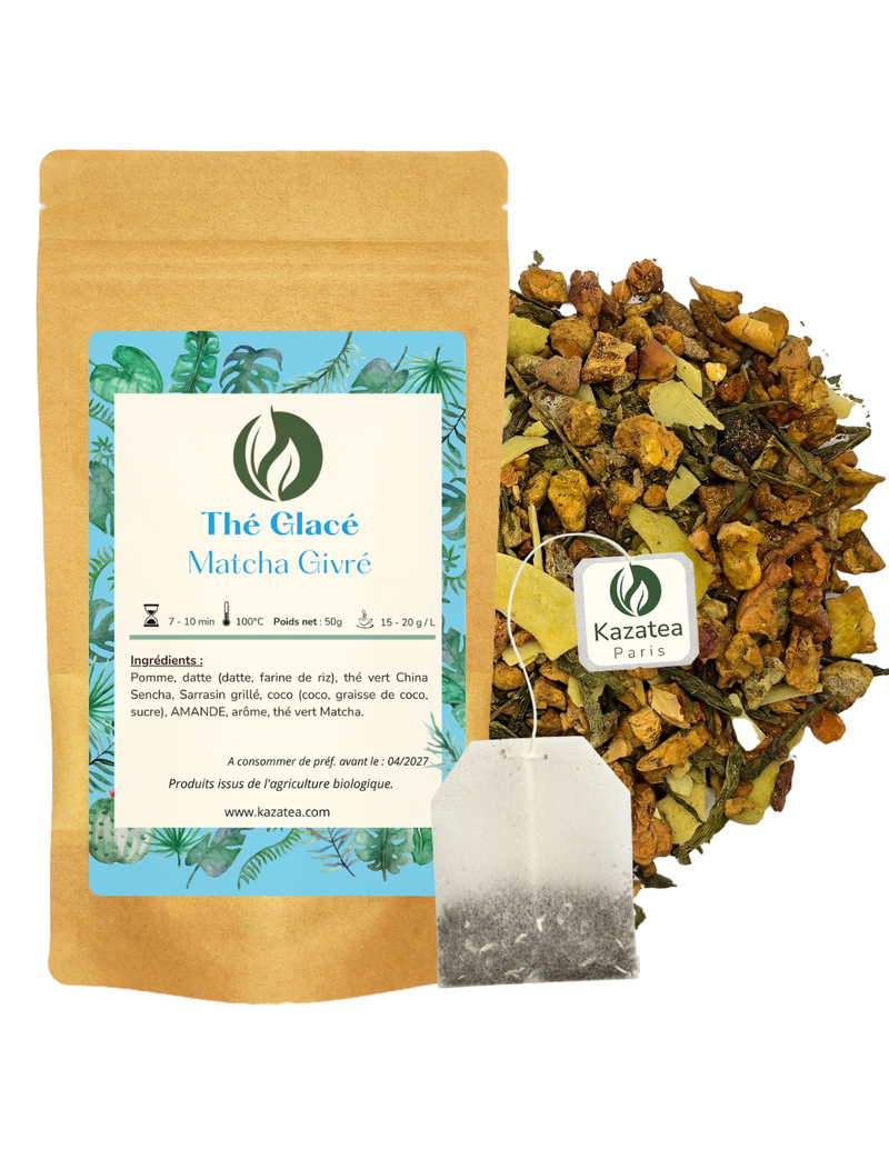 Thé Vert Glacé Matcha Givré -Coco-Amandes