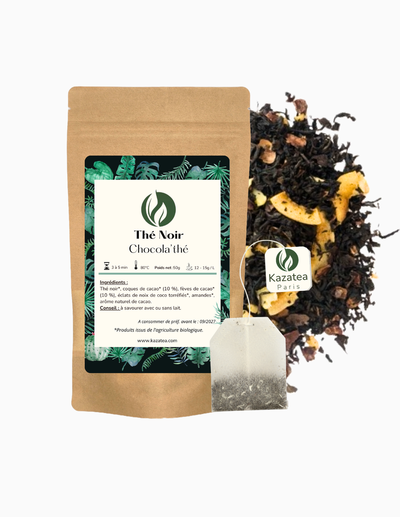 Black tea-Organic Chocolate Almond