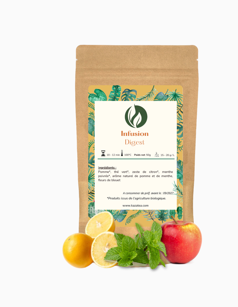Infusion Digest - Thé vert-Pomme-Menthe poivrée
