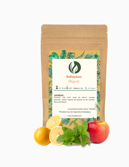 Infusion Digest - Thé vert-Pomme-Menthe poivrée