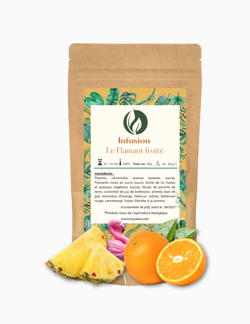 Infusion - Le Flamant Fruité - Ananas-Oranges