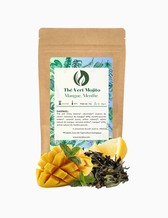 Thé Vert Mojito - Menthes-Citrons-Mangues