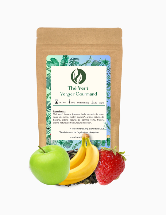 Thé Vert Verger Gourmand-Pomme-Fraise