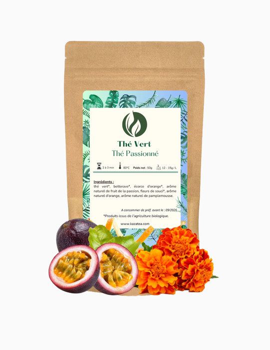 Thé Passionné - Thé vert-Fruit de la Passion