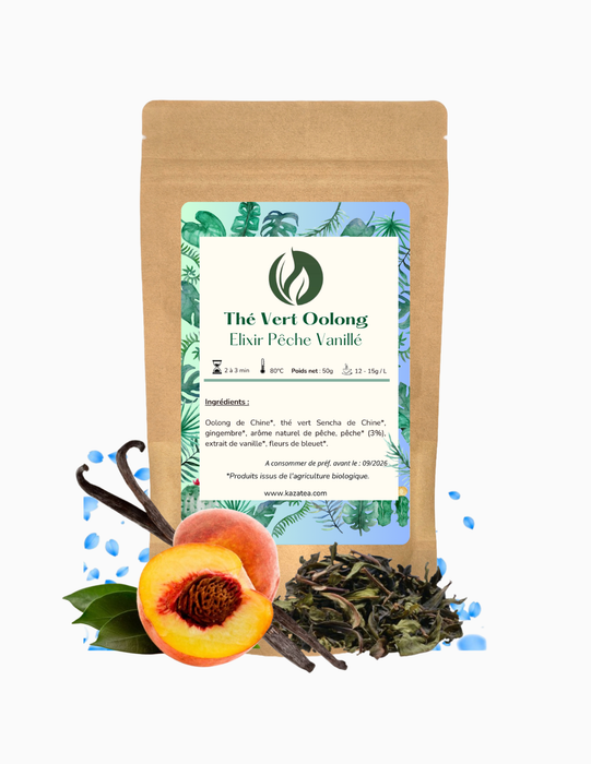Oolong Elixir - Thé vert - Pêche - Vanillé