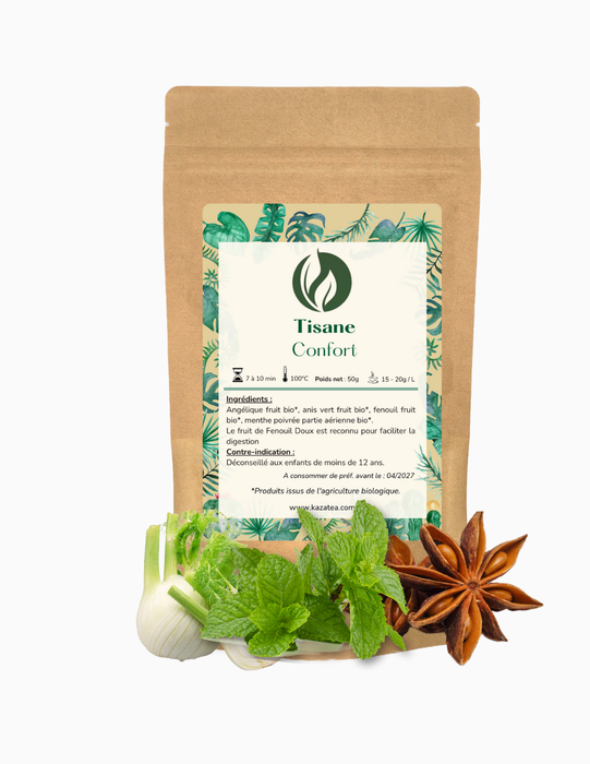Tisane Confort - Fenouil - Anis - Menthe