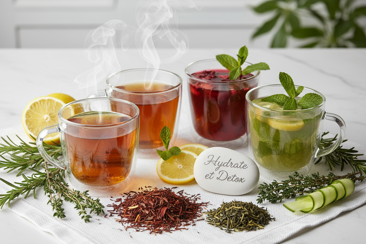 hydrate et detox avec nos rooibos, infusion et thé 